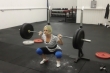 Anna squatting at Crossfit Central London